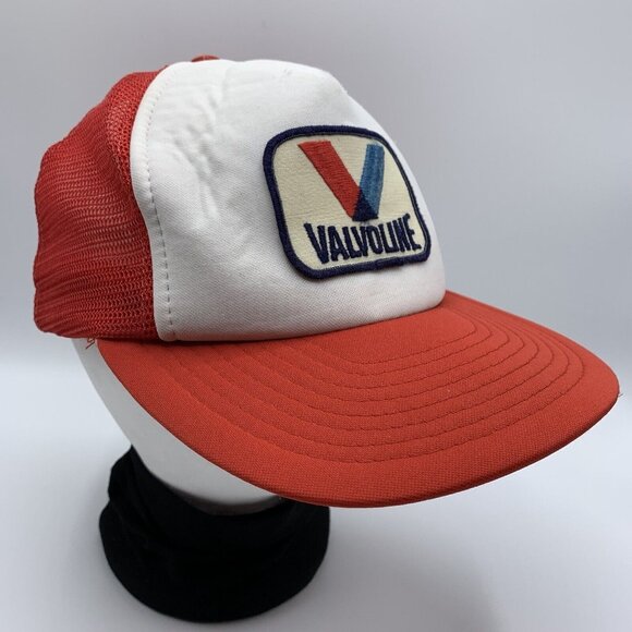 Vintage Valvoline Tracker Hat Cap Embroidered Patch Snapback Mesh Back Speedway - Picture 7 of 11